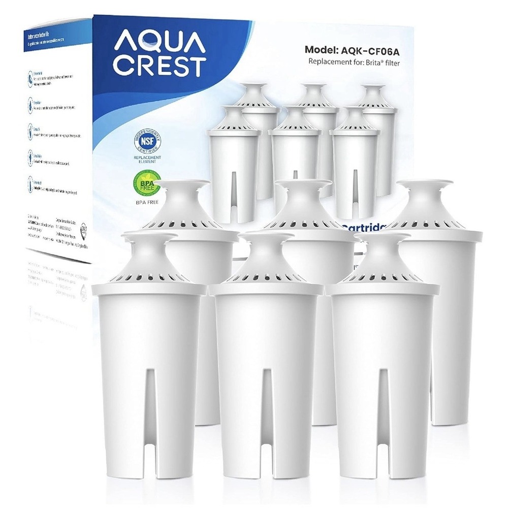 AQUA CREST Replacement for Brita® Filter Brita® Water Pitchers and Dispensers（6）